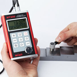 NDT Tester, kim loại kỹ thuật số siêu âm đo độ dày Độ phân giải 0.1 / 0.01mm