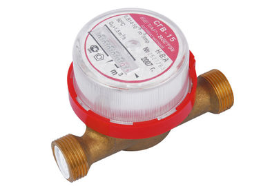 15mm Vane Wheel Rotary trong nước đơn Jet Water Meter cho nước nóng