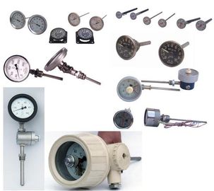Waterproof lưỡng kim nhiệt kế / nhiệt kế công nghiệp dầu khí, hóa chất, máy móc thiết bị