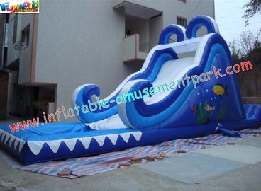 Khu dân cư, thương mại cao cấp 0.55mm PVC tarpaulin ngoài trời Inflatable nước Slides